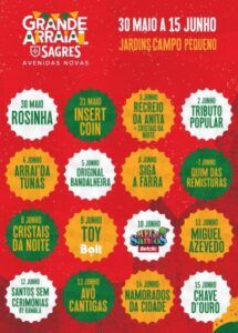 Grande Arraial Sagres Avenidas Novas 2025 - Campo Pequeno