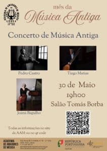 Concerto de Música Antiga pelos professores convidados do mês da Música Antiga