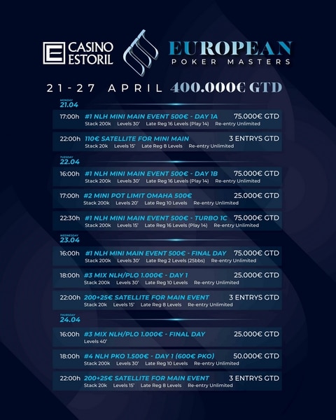 European Poker Masters III no Casino Estoril |