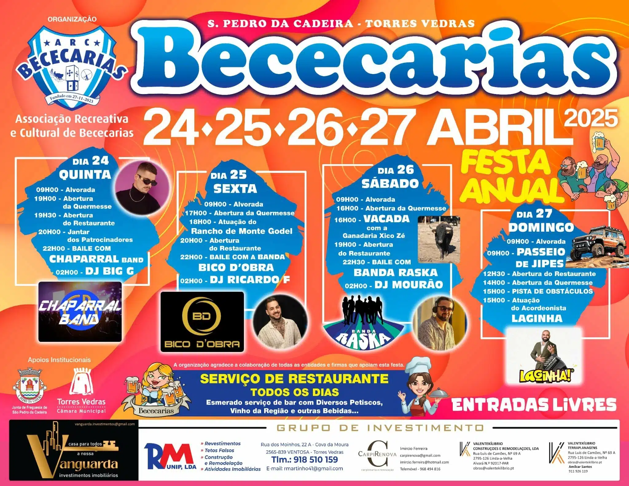 Festa anual 2025 - Bececarias Torres Vedras