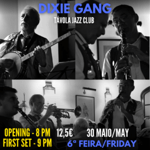 ðº Dixie Gang ao Vivo no Távola Jazz Club – Uma Noite de Jazz Tradicional Imperdível! ð· Na sexta-feira, 30 de maio de 2025, prepare-se para uma verdadeira viagem no tempo com os Dixie Gang, ao som do jazz tradicional de Nova Orleães no acolhedor Távola Jazz Club, em Lisboa. ð Data: Sexta-feira, 30 de maio de 2025 ð Horário: 21h00 às 23h00 ð Local: Távola Jazz Club, Rua Coronel Bento Roma 16, Lisboa ð¸ Entrada: A confirmar com o local ð¶ Sobre a Banda: Formados em 1991 no histórico Ritz Club, os Dixie Gang são referência no panorama do jazz tradicional em Portugal. Inspirados pelo espírito efervescente do dixieland – o estilo festivo de Nova Orleães –, trazem para o palco o som autêntico do início do século XX, como se estivéssemos num barco a vapor a navegar pelo Mississipi. O grupo tem marcado presença em diversos eventos, desde paradas de rua a festivais de jazz e atuações em espaços culturais por todo o país, encantando o público com arranjos vibrantes e muita energia. ð· Formação: