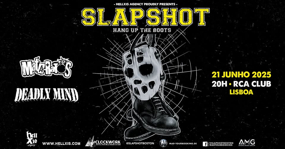Slapshot, Mata-Ratos e Deadly Mind: Tour de despedida em Lisboa