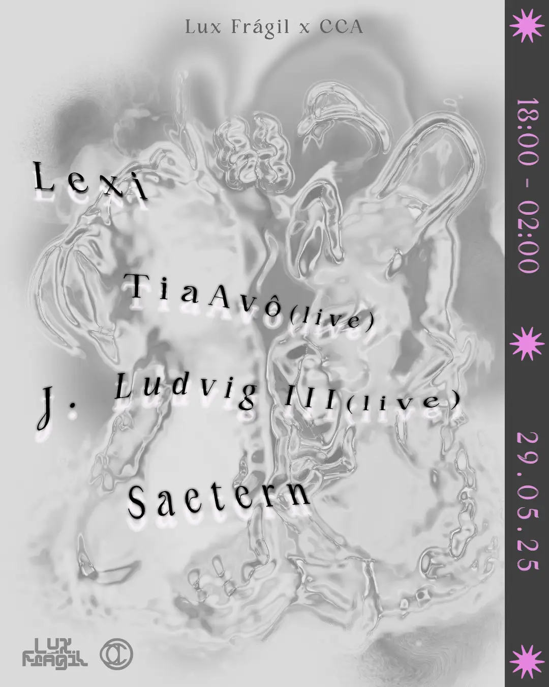 Noite Casa Amarela no Lux Fragil com Tia Avó, J. Ludvig III, Lexi e Saetern