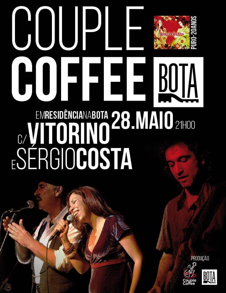 Couple Coffee com Vitorino e Sérgio Costa ao vivo no BOTA