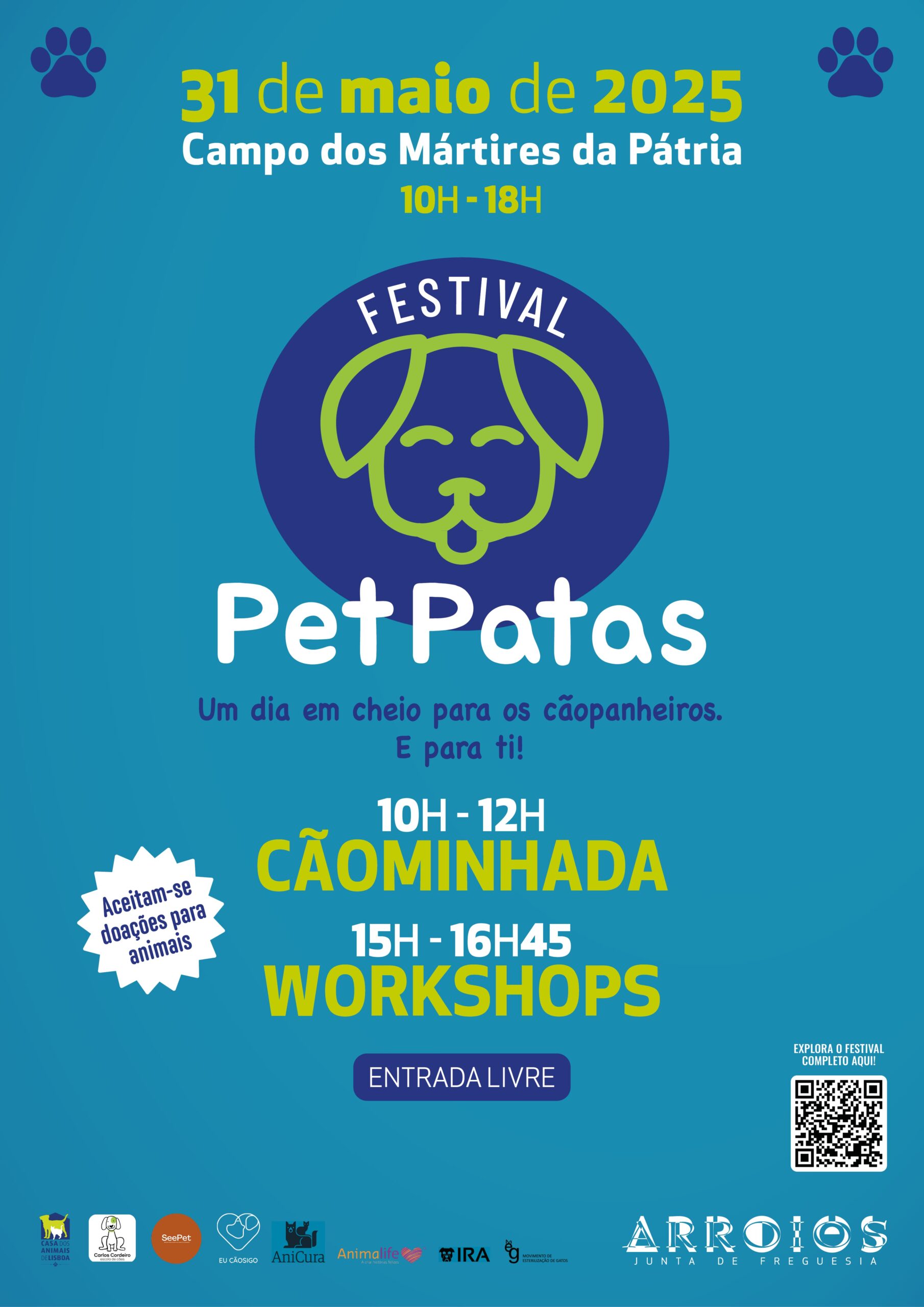 Festival PetPatas: Um Dia Dedicado aos Patudos e Seus Humanos em Arroios!
