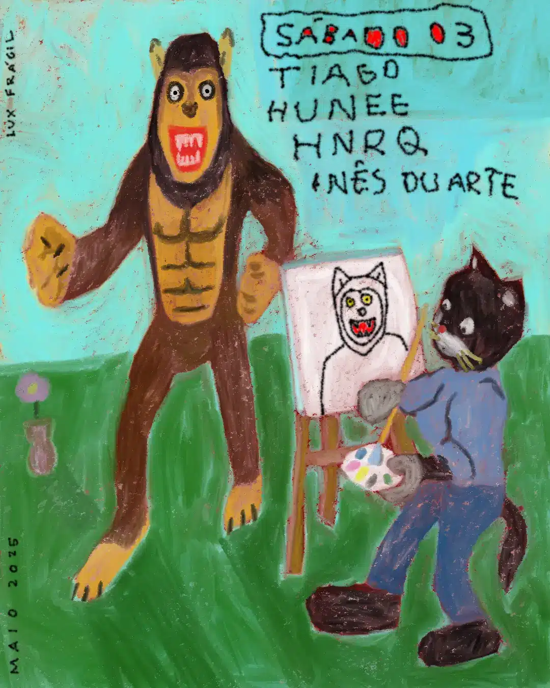 Hunee, Tiago, Inês Duarte, HNRQ @ Lux Frágil