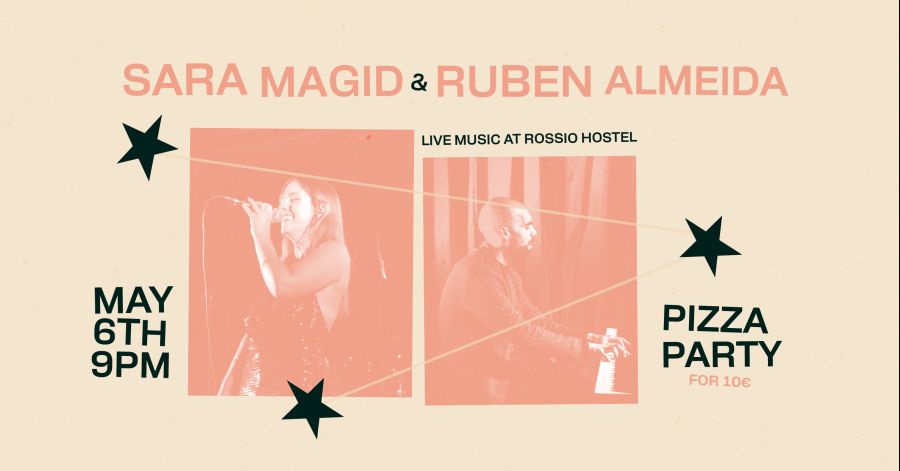 SARA MAGID & RUBEN ALMEIDA LIVE + PIZZA PARTY