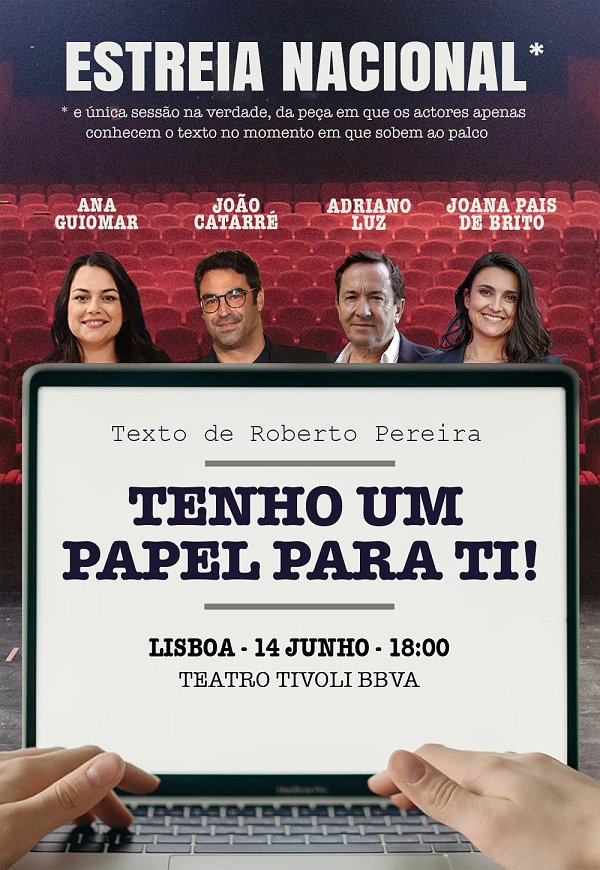 TENHO UM PAPEL PARA TI | Teatro Tivoli BBVA