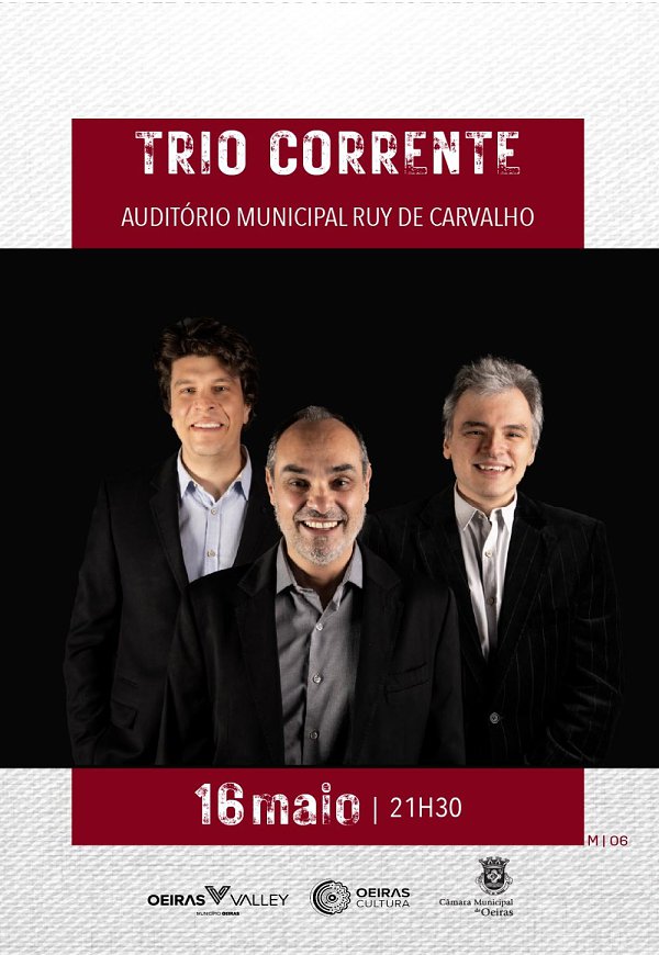 Trio Corrente ao Vivo no Auditório Municipal Ruy de Carvalho