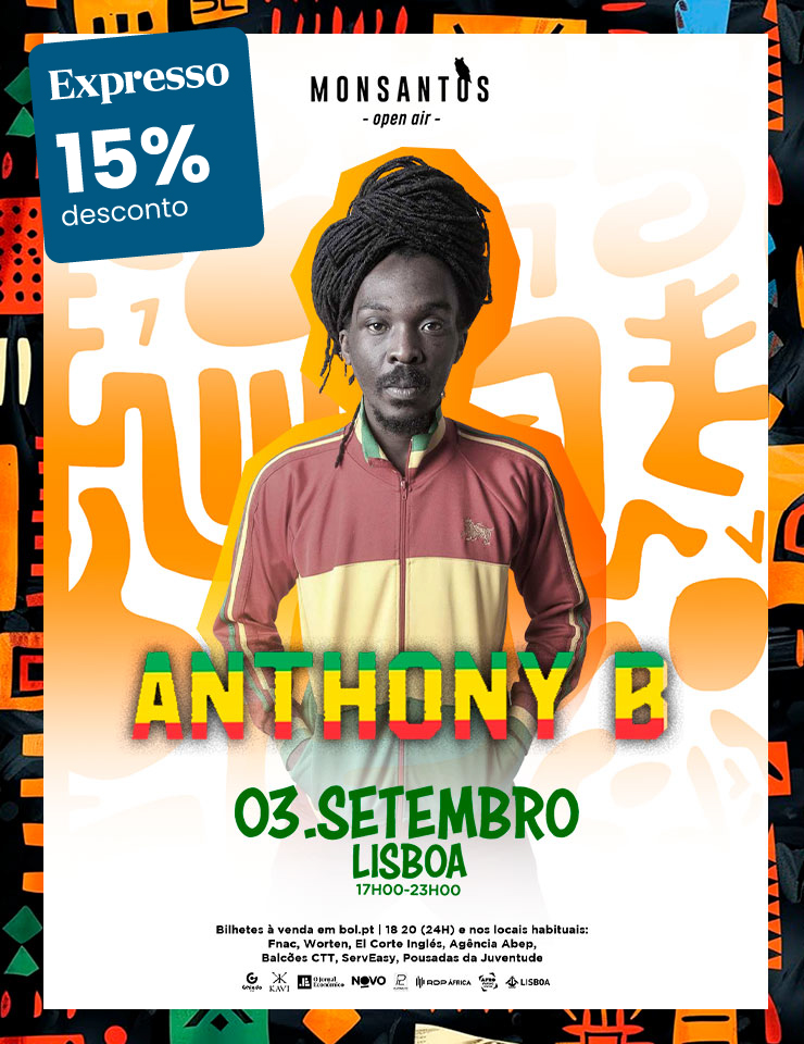 Anthony B: Reggae ao Pôr do Sol no Monsantos Open Air