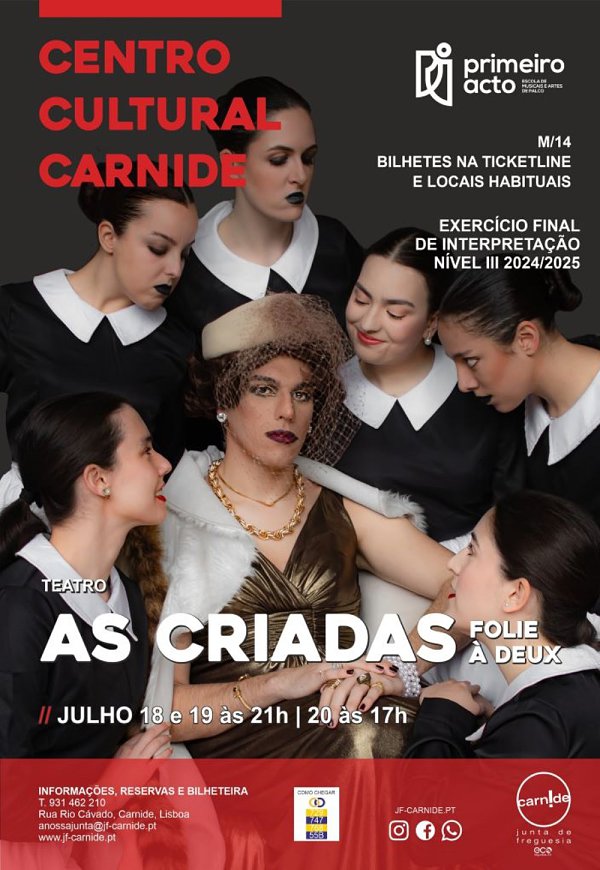 As Criadas no Centro Cultural de Carnide