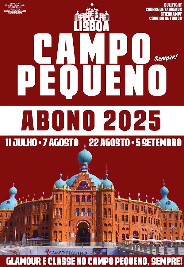 Campo Pequeno Tauromaquia 2025