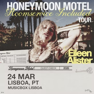 Eileen Alister traz a digressão “Roomservice Included” ao Musicbox Lisboa