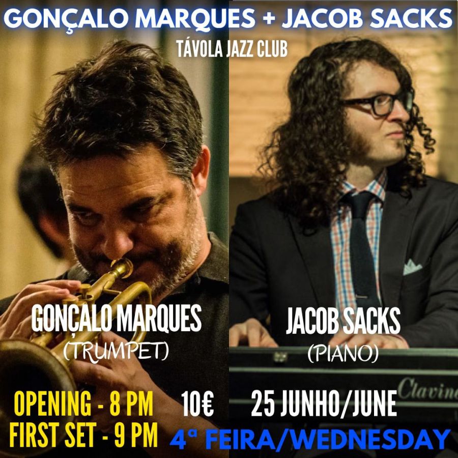 Gonçalo Marques + Jacob Sacks - Live Jazz no Távola Jazz Club