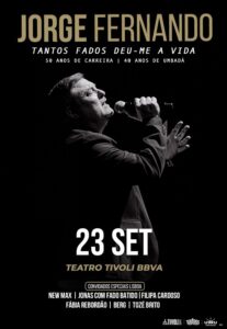 Jorge Fernando celebra 50 anos de carreira no Teatro Tivoli BBVA