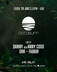 Occasum: Danny b2b Anny Coss, Drk, Fabbri no Kremlin