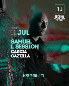Techno Therapy no Kremlin Lisboa com Samuel L Session, Cardia e CAZTILLA