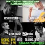 Lamy / Cascais / Herr / Toscano – “Compasso Cruzado” ao Vivo no Távola Jazz Club