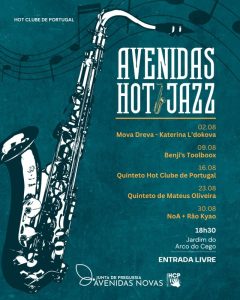 Avenidas Hot Jazz enche as tardes de sábado com música no Jardim do Arco do Cego