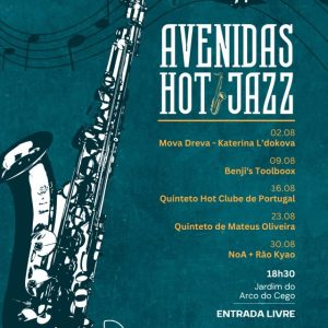 Avenidas Hot Jazz enche as tardes de sábado com música no Jardim do Arco do Cego