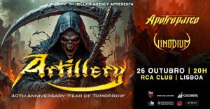 ARTILLERY + Apotropaico + Vinodium | Thrash Metal em Lisboa
