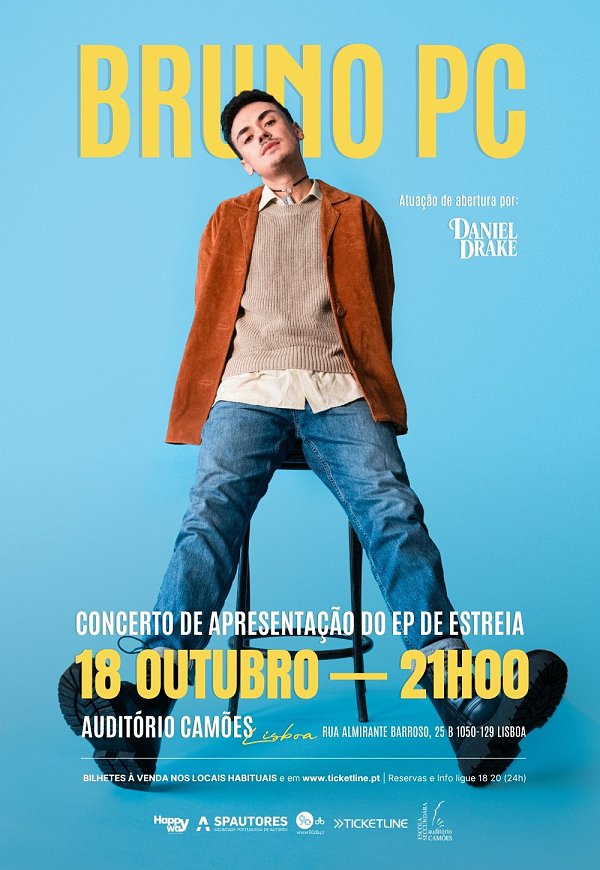 Bruno PC Apresenta “Entre a Mente e o Coração” no Auditório Camões