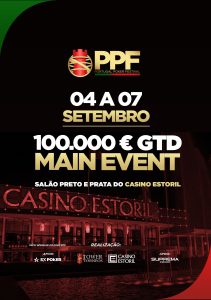 Torneios de poker em setembro no Salão Preto e Prata do Casino Estoril