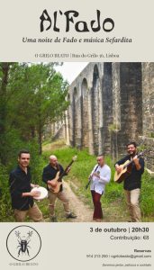 Al’Fado apresenta «Uma Noite de Fado & Música Sefardita» em Lisboa