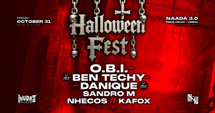 Halloween Fest 2025 With O.B.I, Ben Techy & Danique