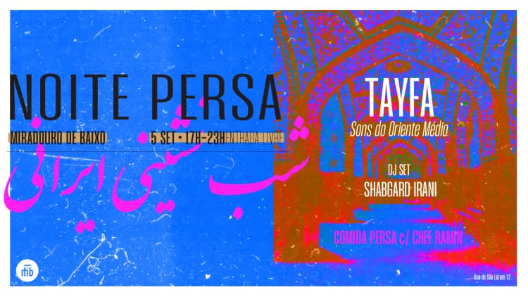 Noite Persa com Tayfa no Miradouro de Baixo