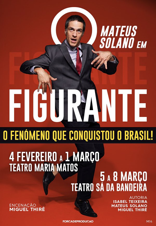 O Figurante chega a Lisboa com Mateus Solano