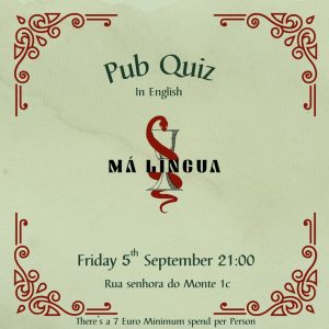 Pub Quiz em Inglês no Má Língua: diversão e cultura geral na Graça