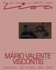 SALA LISA recebe Mário Valente e VICONTIS