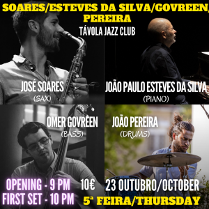 José Soares, saxofonista e compositor português, vive atualmente entre Amesterdão e Lisboa.