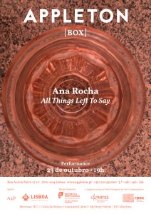 Ana Rocha: All Things Left to Say
