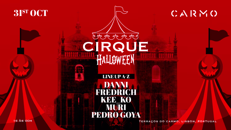 Cirque Halloween Party no Carmo Rooftop transforma Lisboa num circo assombrado