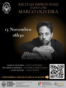 FADO com Marco Oliveira nos RIA-Recitais Improváveis na Academia