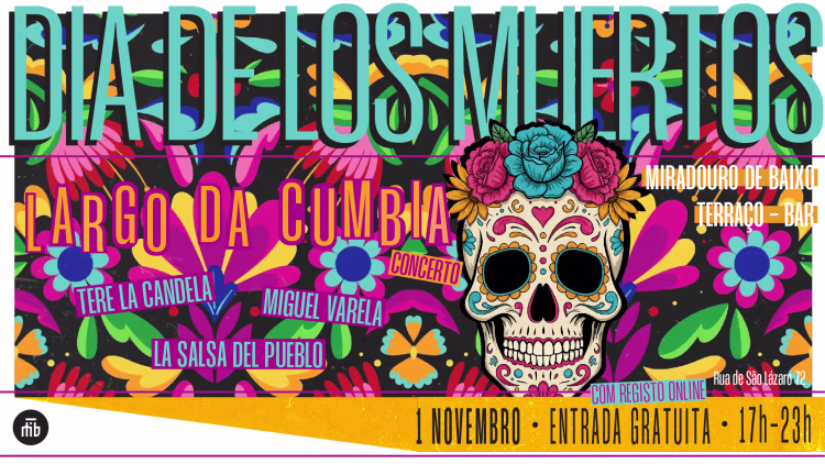 Dia De Los Muertos com Largo Da Cumbia em Lisboa