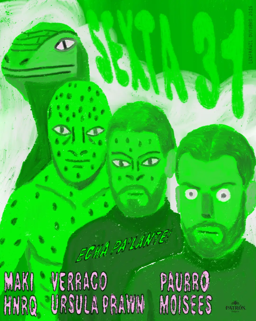 ECHA PA'LANTE! Noite explosiva no Lux Fragil com Disco e Bar