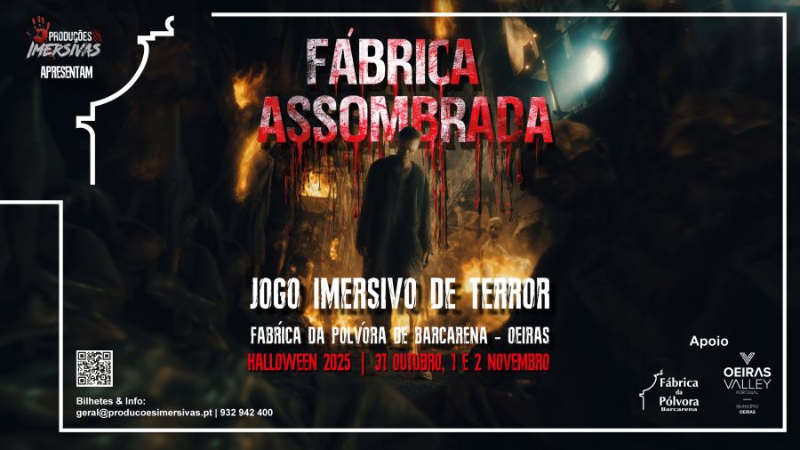 Fábrica Assombrada: Teatro Imersivo e Escape Room de Terror Histórico em Oeiras