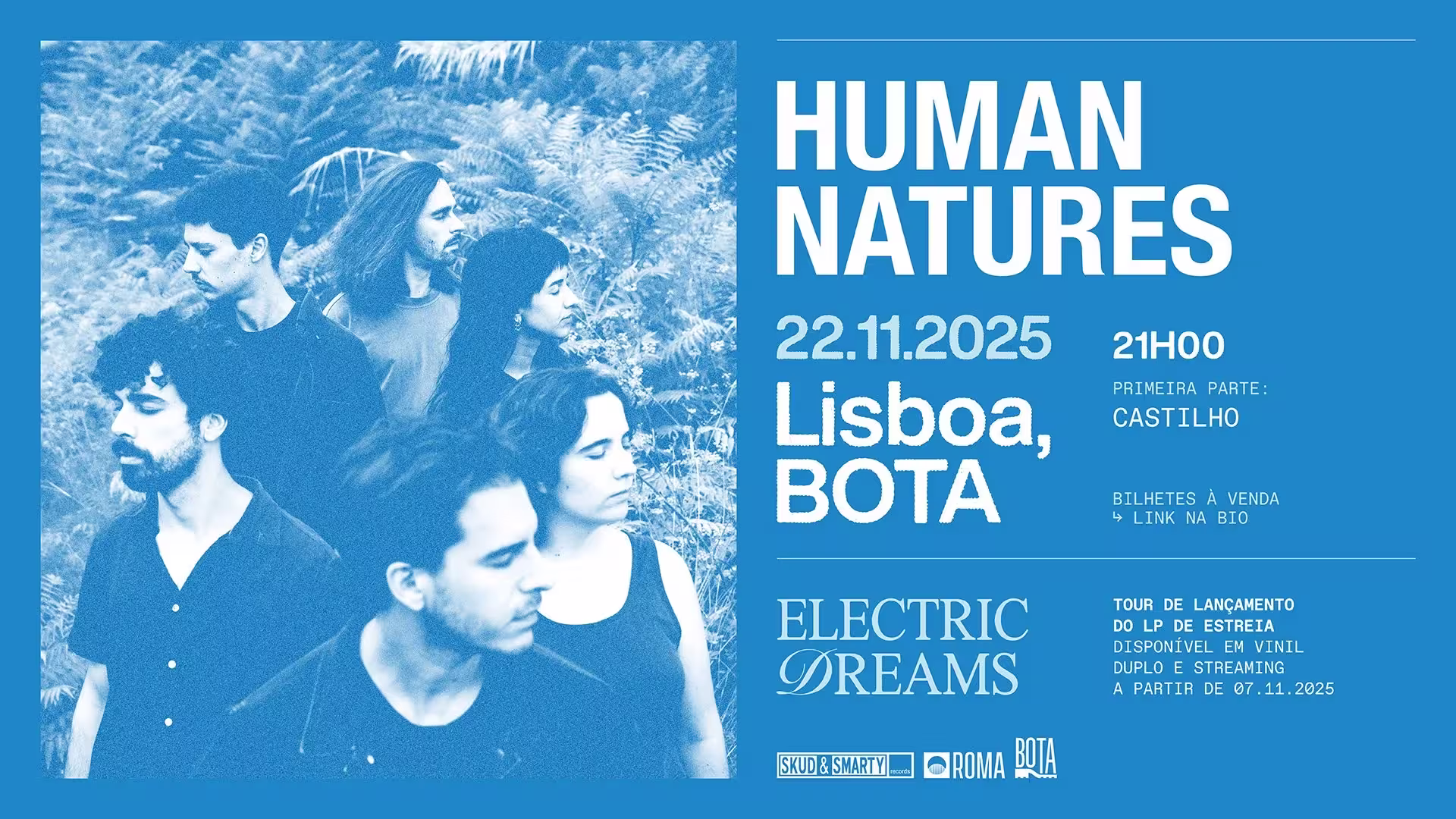 HUMAN NATURES apresentam “Electric Dreams” em concerto no BOTA