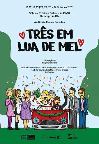 TRÊS EM LUA DE MEL - Teatro