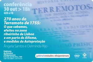 Conferência: “270 anos do Terramoto de 1755: O que sabemos...