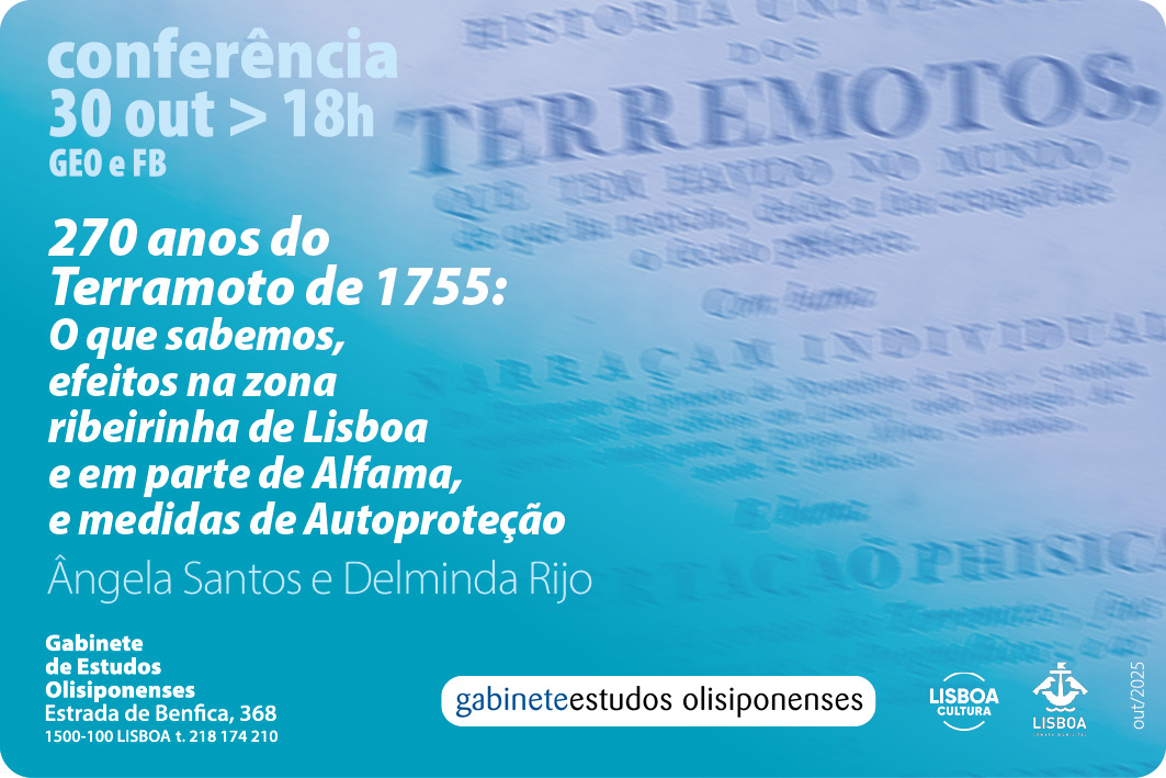 Conferência: “270 anos do Terramoto de 1755: O que sabemos...