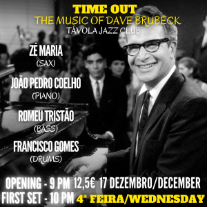 Time Out - The Music of Dave Brubeck - Live Jazz no Távola Jazz Club