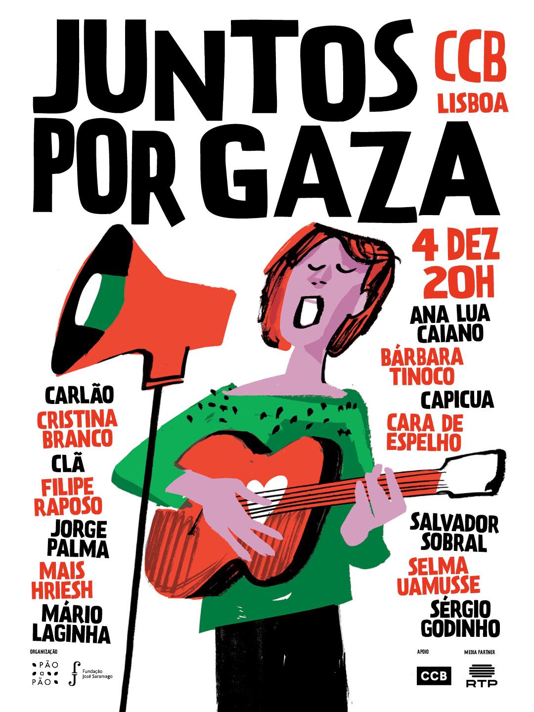 Juntos Por Gaza — Concerto Solidário Reúne Grandes Nomes da Música Portuguesa no CCB