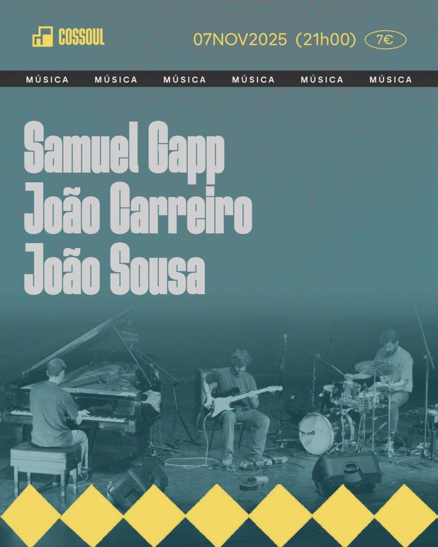 Samuel Gapp, João Carreiro e João Sousa exploram fronteiras da improvisação