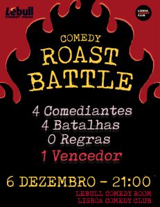 Comedy Roast Battle promete risos e provocação no Lisboa Comedy Club