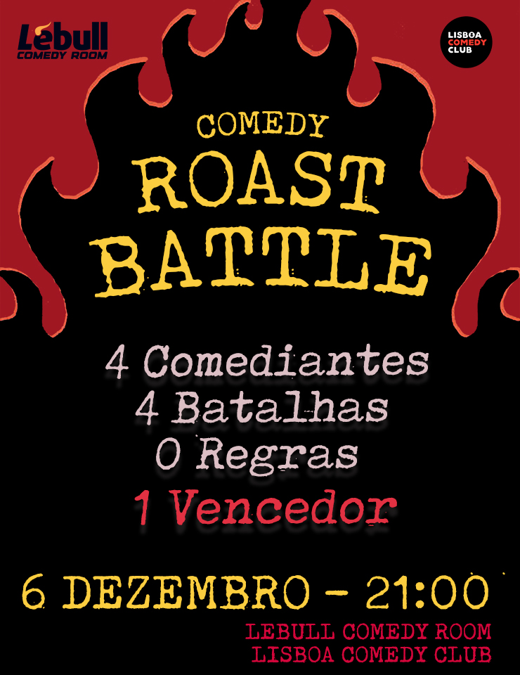 Comedy Roast Battle promete risos e provocação no Lisboa Comedy Club