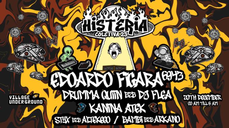 Histeria Coletiva 23 - Noite de Tekno e Live Sets